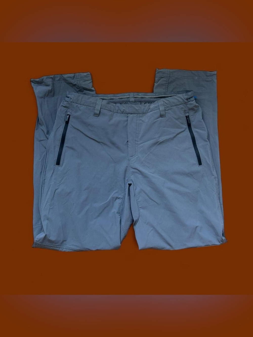 adidas Men's Slate Gray Performance Chinos with Zippered Pockets